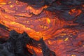 Volcano Lava Royalty Free Stock Photo