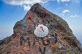 Volcano malinche chasm, rocks and blue sky Royalty Free Stock Photo