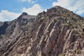 Volcano malinche chasm, rocks and blue sky Royalty Free Stock Photo