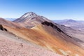 Volcano mountains landscape Salar De Uyuni, travel Bolivia