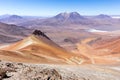 Volcano mountains landscape Salar De Uyuni, travel Bolivia