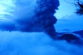 Volcano Mt Bromo Erupting