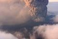 Volcano Mt Bromo Erupting