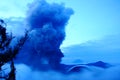 Volcano Mt Bromo Erupting