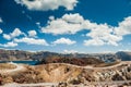 Volcano near the Santorini island Royalty Free Stock Photo