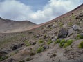 Volcano nevado chachani above arequipa