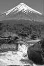 Volcano Osorno at Llanquihue Lake (Chile Royalty Free Stock Photo