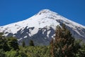 Volcano Osorno at Llanquihue Lake (Chile Royalty Free Stock Photo