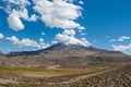 Volcano Parinacota snow top in Chile and Bolivia