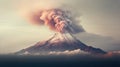 Volcano Photo: A Multilayered Realism With Aztec Art Influence