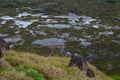 Volcano Rano Kau/ Rano Kao, the largest volcano crater in Rapa Nui Easter Island