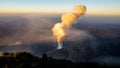 Volcano Santiaguito erupts in Guatemala.