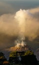 Volcano Santiaguito erupts in Guatemala.