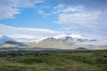 Volcano Snaefell on the western end of Icelandic peninsula