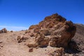 Volcano spine Mountain of sand, rocks and ground