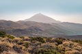 Volcano summit, mountain landscape Teide National Park in Tenerife Royalty Free Stock Photo