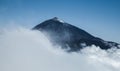 Volcano Teide and lava scenery in Teide National Park, Rocky volcanic landscape of the caldera of Teide national park in Tenerife, Royalty Free Stock Photo