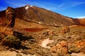 Volcano Teide with Roque Cinchado in the foreground, Island Tenerife, Canary Islands