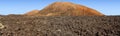Volcano in Timanfaya National Park in Lanzarote Royalty Free Stock Photo