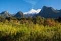 Smoking volcano with clean skies Royalty Free Stock Photo