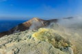 Volcano on Vulcano island Sicily Royalty Free Stock Photo