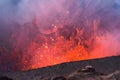 Volcano Yasur Eruption, Tanna Island, Vanuatu Royalty Free Stock Photo