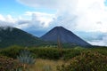 Volcano Yzalco and fields around Royalty Free Stock Photo