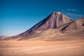Volcanoes Licancabur and Juriques, Chile Royalty Free Stock Photo