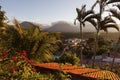 Volcanos of Cerro Verde National Park seen from Juayua