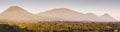 Volcanos of Cerro Verde National Park seen from Juayua