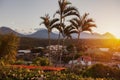 Volcanos of Cerro Verde National Park seen from Juayua