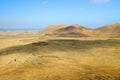 Volcans on the Canary Island Fuerteventura, Spain. Royalty Free Stock Photo
