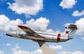 Volchansk, Ukraine- 8 August 2020: monument to the aircraft designer Antonov in Vovchansk, Kharkov region, Ukraine