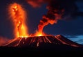 Volcono eruption Royalty Free Stock Photo