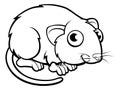 Vole Cartoon Character