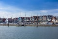 Volendam seen from a ship, The Netherlands Royalty Free Stock Photo