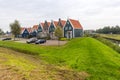 Volendam is a town in North Holland in the Netherlands. Colored houses of marine park in Volendam