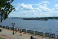 Volga river in Kostroma Royalty Free Stock Photo