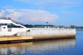 The Volga river terminal berth in Yaroslavl, Russia.