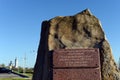 Memorial complex `Mound of Cossack Glory` on the embankment in Volgodonsk.