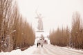 Volgograd, Mamayev Kurgan in the winter