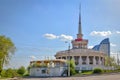 Lighthouse restaurant building in Volgograd city