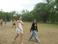 Volgograd region, Russia, carnival in the summer children`s camp.