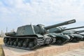 Museum-panorama `Battle of Stalingrad`. There is a permanent exhibition of Soviet military equipment samples on the central square