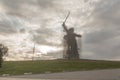 Volgograd, Russia, August 2019 mother Motherland monument Volgograd Mamaev Kurgan.Monument under reconstruction