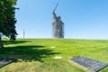 Volgograd, Russia - August 21, 2019: statue The Motherland Calls Royalty Free Stock Photo