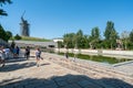 Volgograd, Russia - August 21, 2019: statue The Motherland Calls Royalty Free Stock Photo