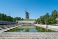 Volgograd, Russia - August 21, 2019: statue The Motherland Calls Royalty Free Stock Photo