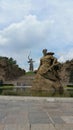 Volgograd Russia city view war victory statue