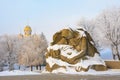Volgograd. Russia - February 3, 2019. Sculpture